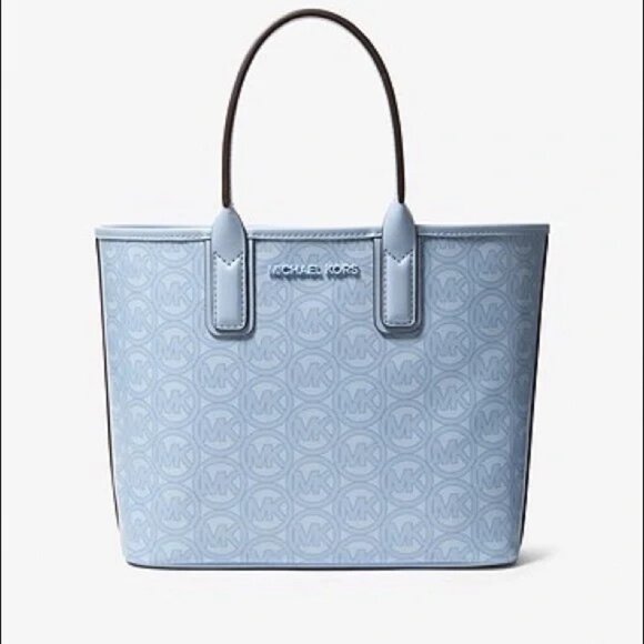 Michael Kors Jodie Pale Ocean mini tote NWT - Picture 1 of 6